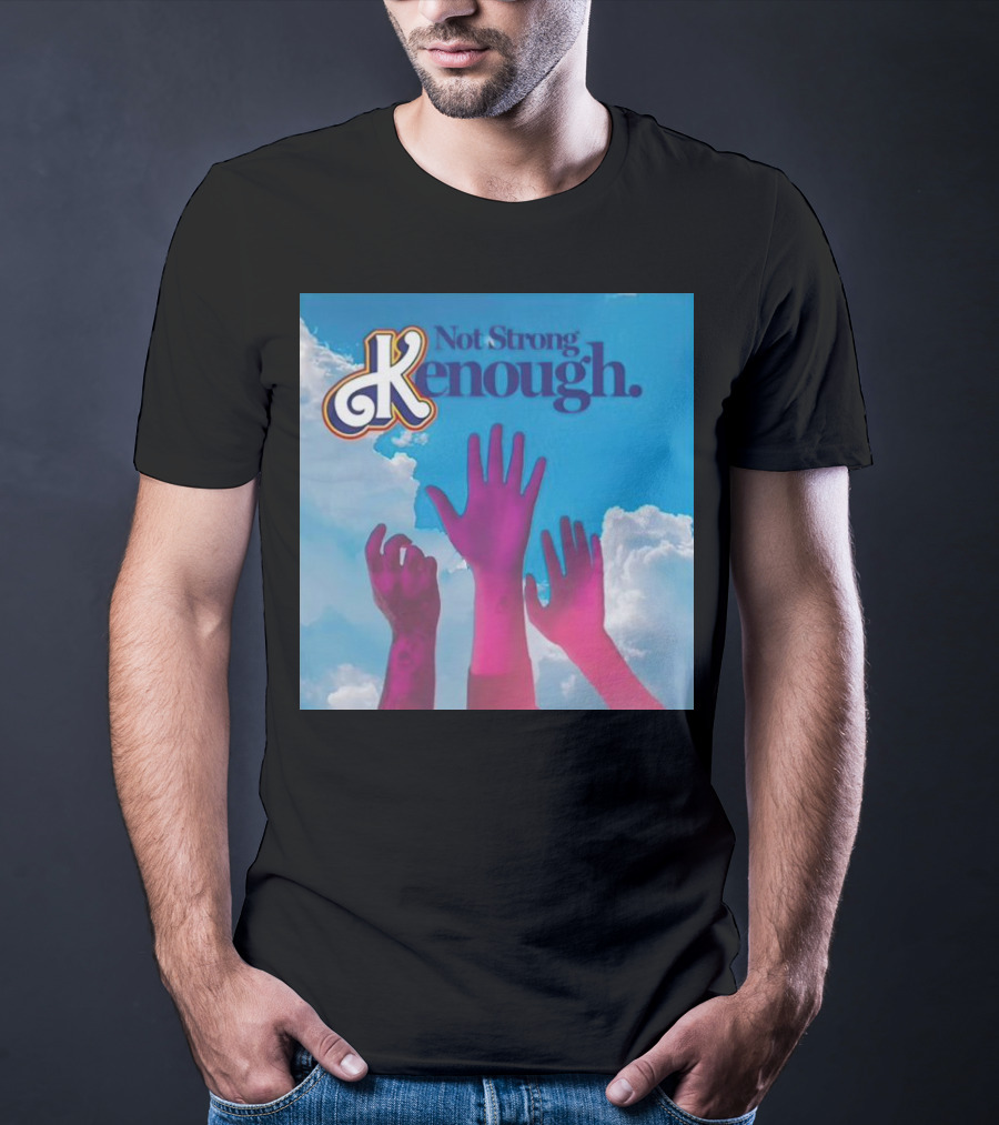 Not Strong Kenough Raising Hands Sky Clouds T-Shirt