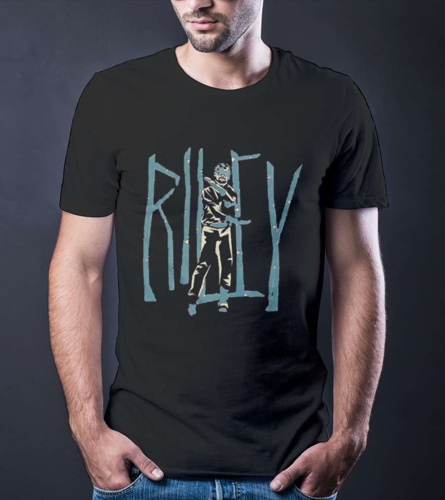 Riley Blue Abstract Figure T-Shirt