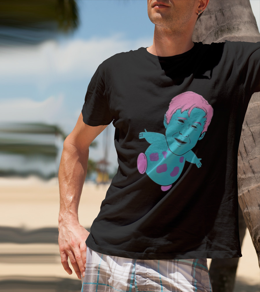 Ryan X Bibble Pink And Blue Character Fusion T-Shirt