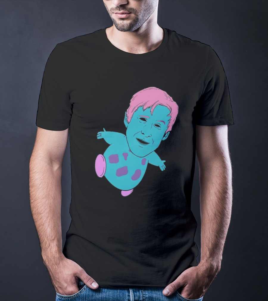 Ryan X Bibble Pink And Blue Character Fusion T-Shirt