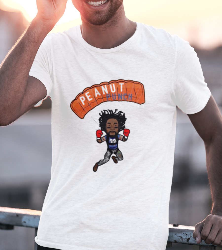 Charles Tillman Peanut Punch Parachute Skydiving Adventure T-Shirt