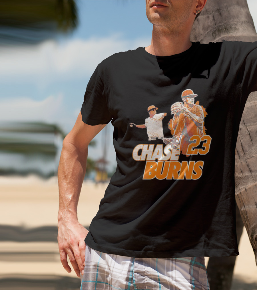 CHAS BURNS 23 Throw The Ball T-Shirt
