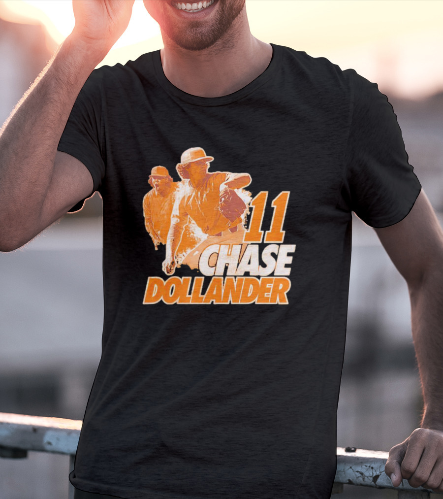Chase Dollander 11 Baseball Action Player T-Shirt