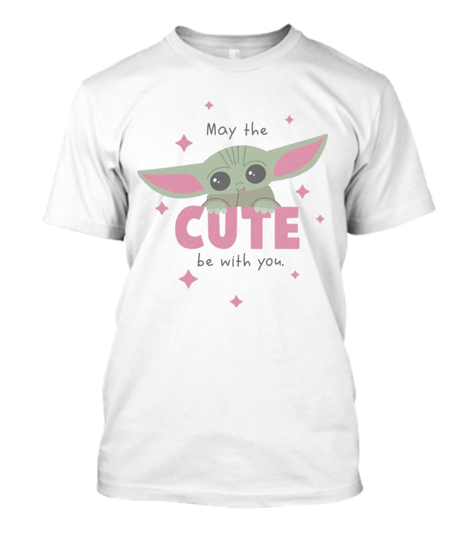 Grogu May The Cute Be With You Stars Baby Alien T-Shirt