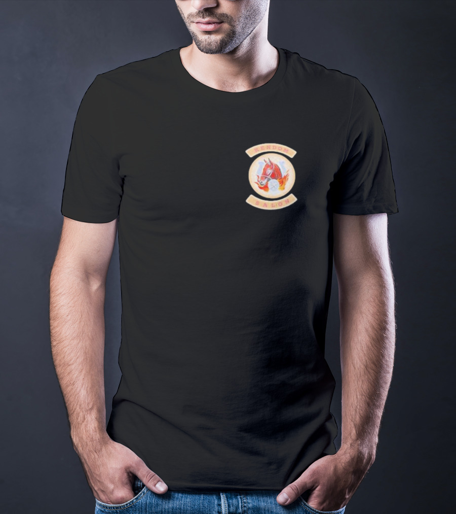 Kendom Saloon Vintage Fire Helmet Emblem T-Shirt