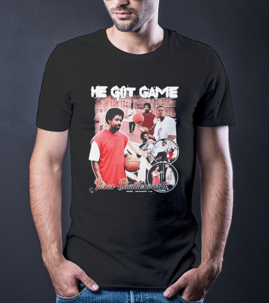 He Got Game Jesus Shuttlesworth Urban Basketball Scene 1998 T-Shirt