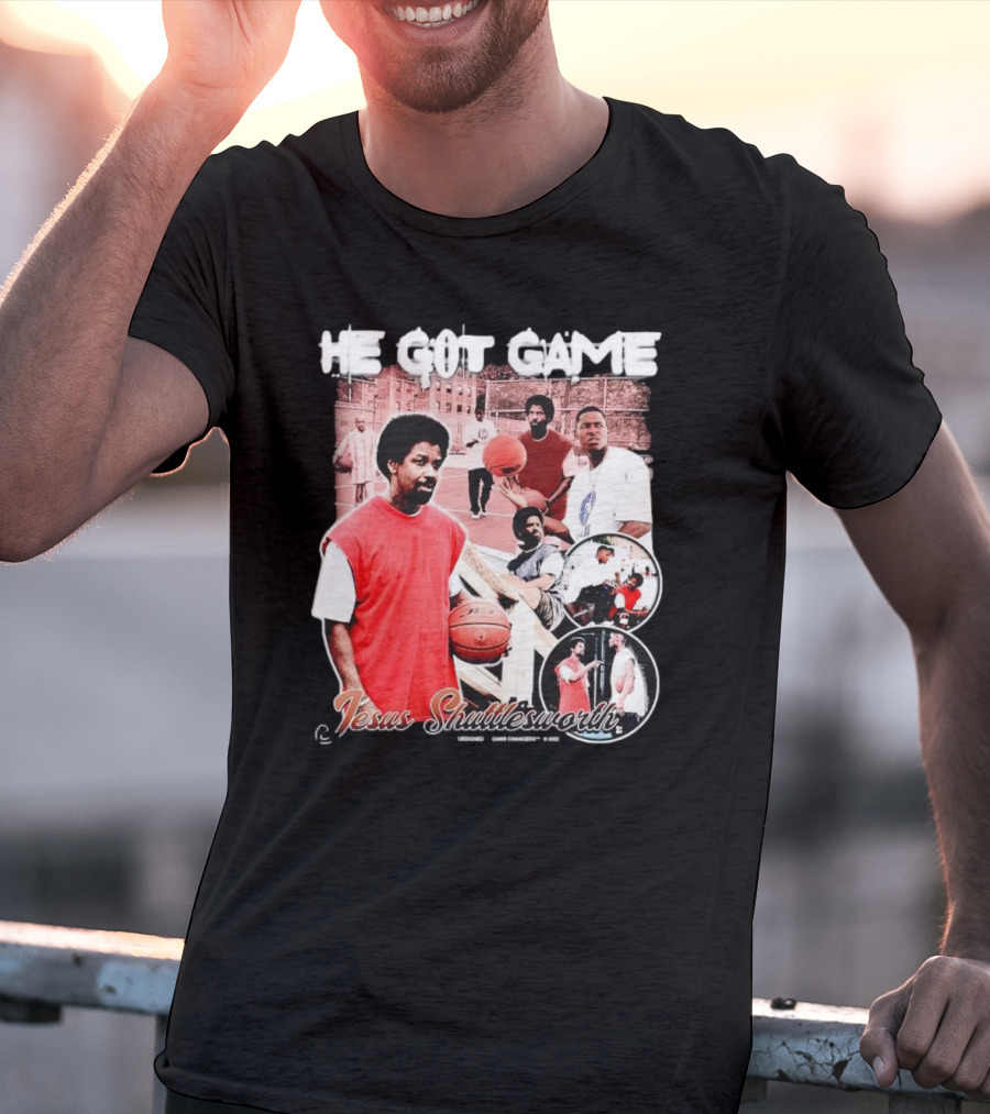 He Got Game Jesus Shuttlesworth Urban Basketball Scene 1998 T-Shirt