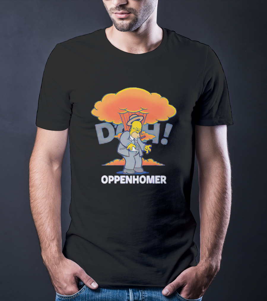 Homer Simpson D'oh Oppenhomer Explosion T-Shirt