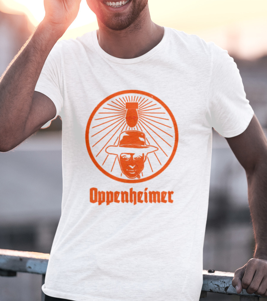 Oppenheimer Atom Meister Iconic Bomb Hat T-Shirt