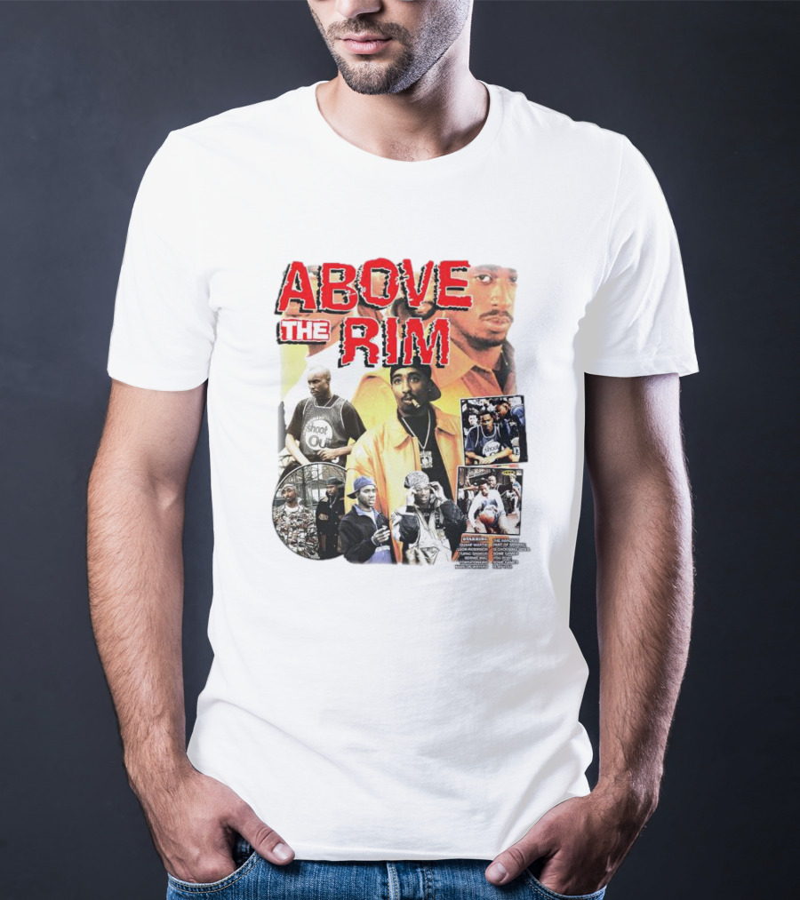 Above The Rim 2Pac Shoot Out Picture Collage T-Shirt