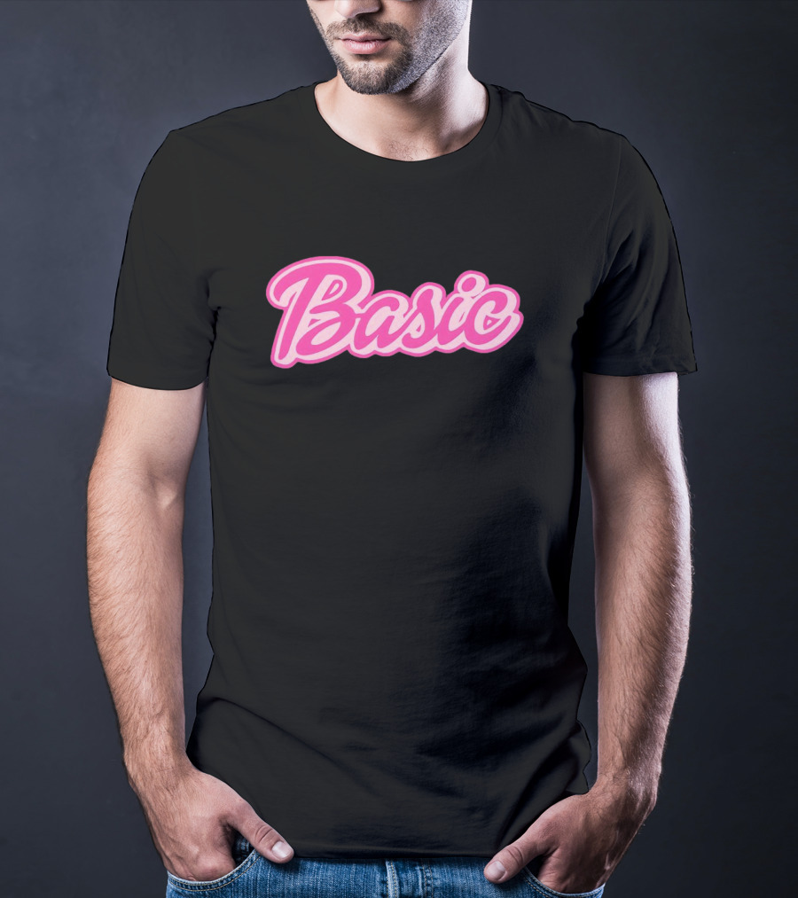 Basic Barbie Pink Script T-Shirt