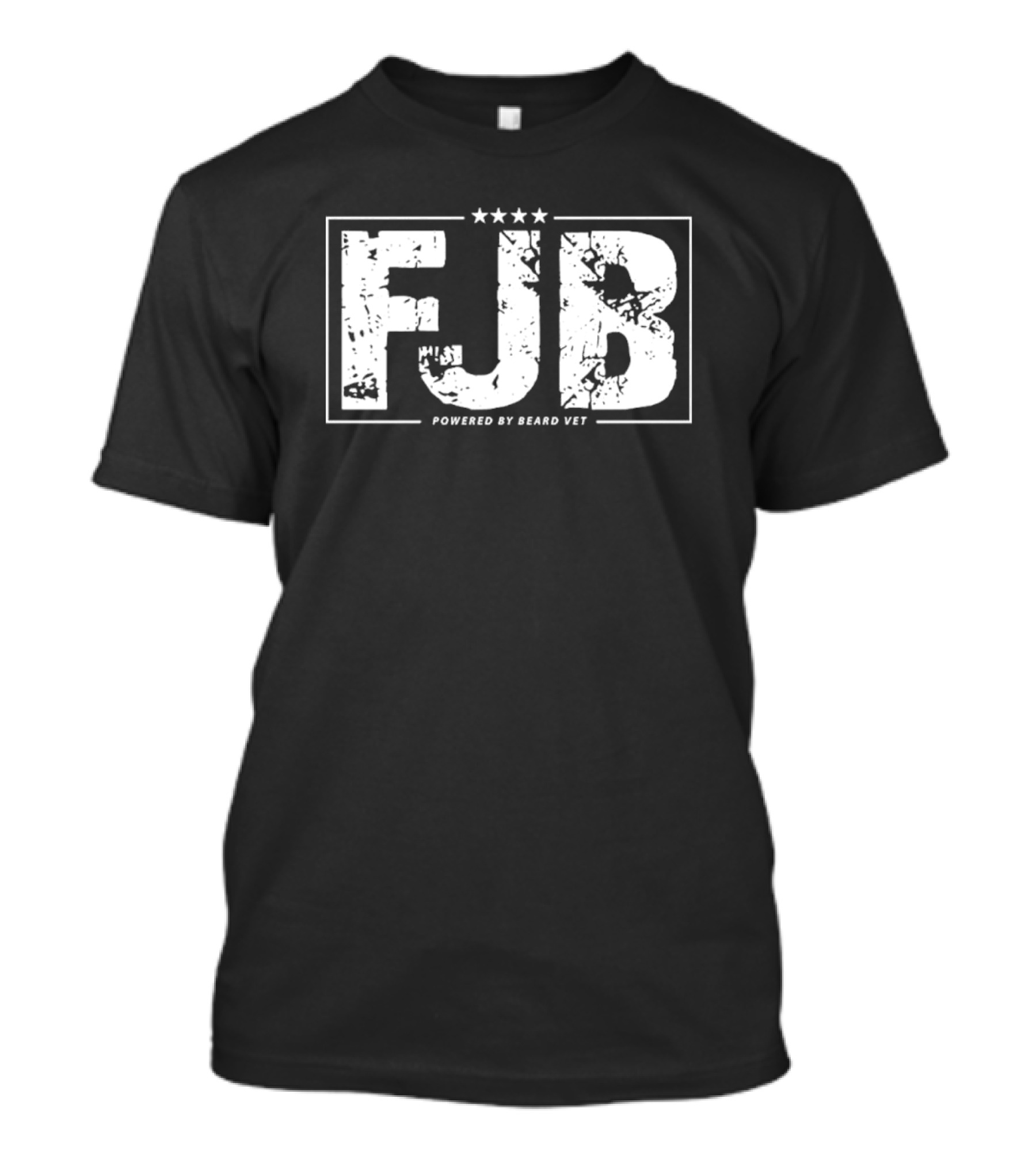 FJB Powered By Beard Vet Three Stars Grunge T-Shirt