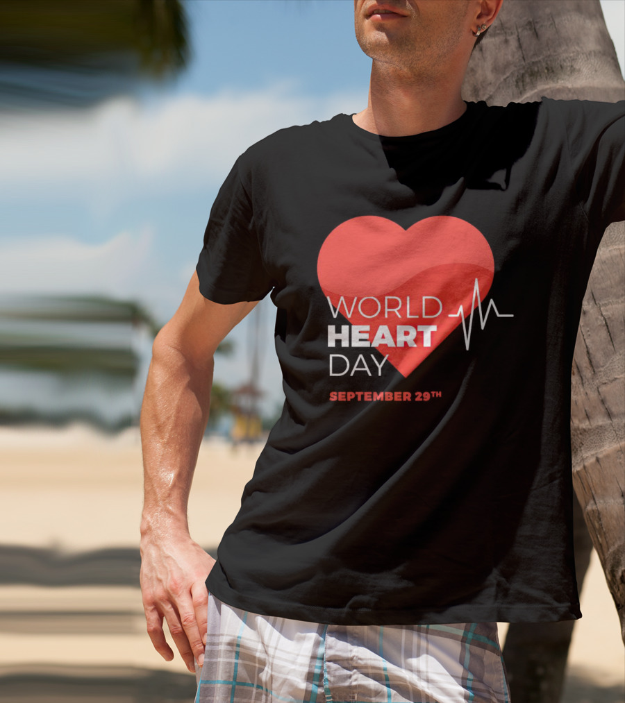 World Heart Day September 29th Heartbeat T-Shirt