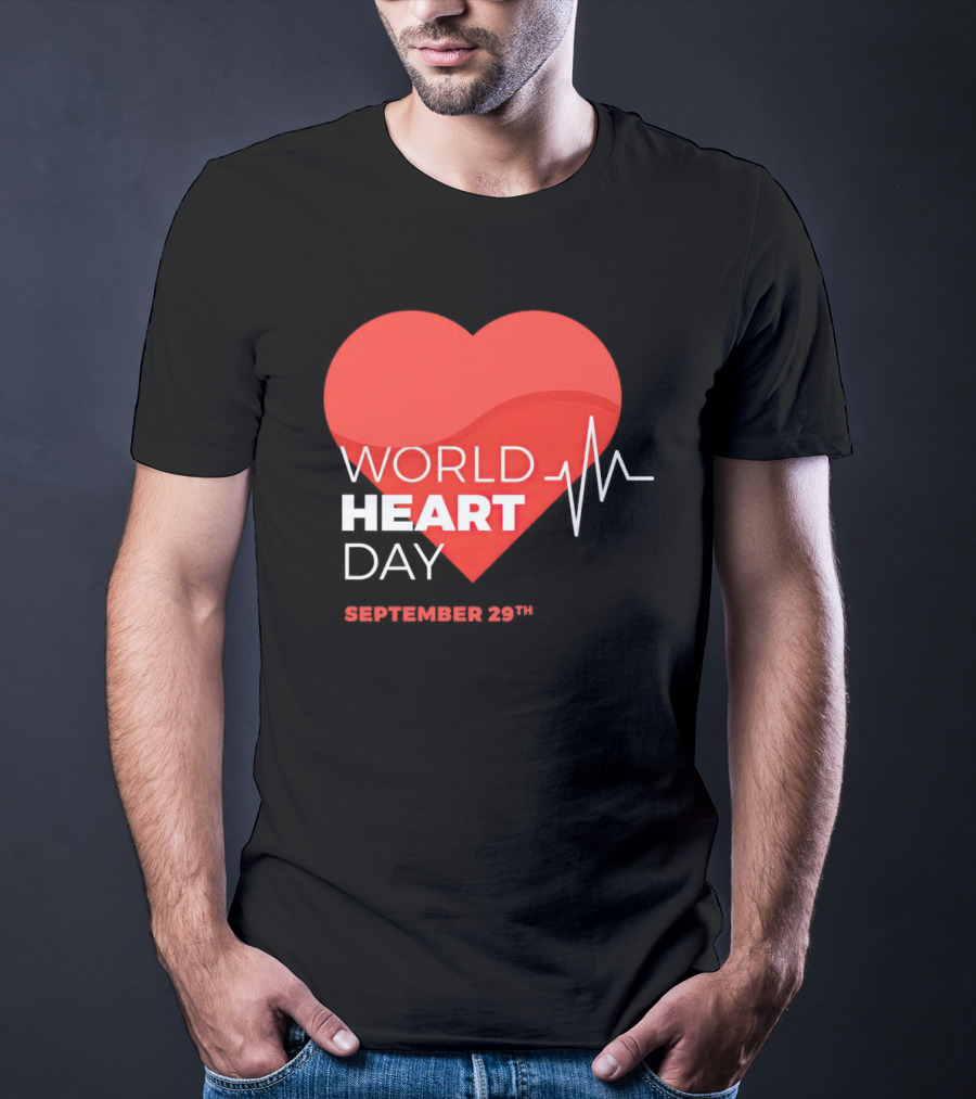 World Heart Day September 29th Heartbeat T-Shirt