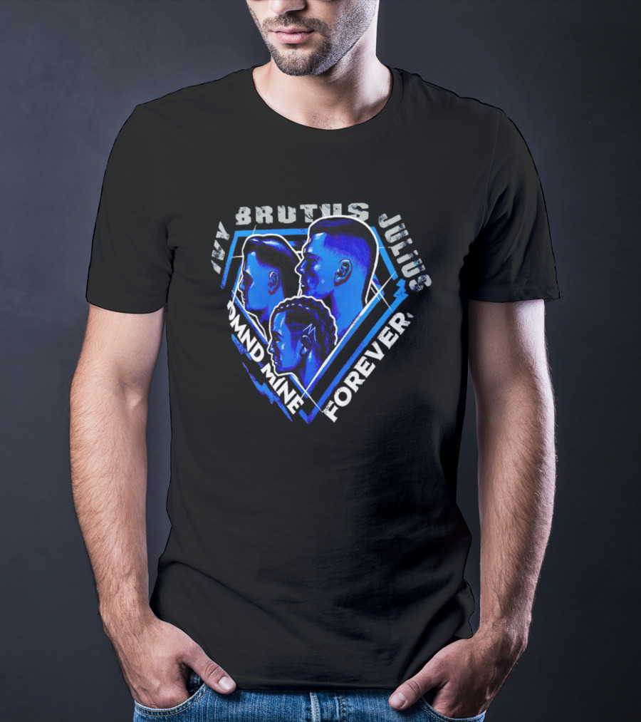 Ivy Brutus Julius Diamond Mine Forever Blue Portrait Trio T-Shirt