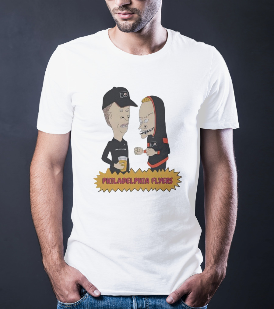 Beavis And Butt-Head Philadelphia Flyers Characters T-Shirt