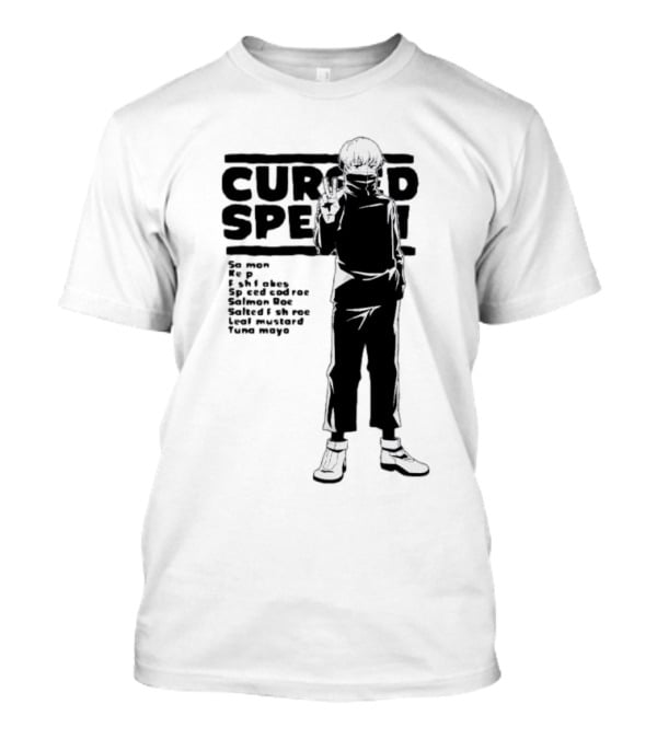 Cursed Speech Jujutsu Kaisen Toge Inumaki Sa Mon Shake Salmon Roe Tuna Mayo T-Shirt