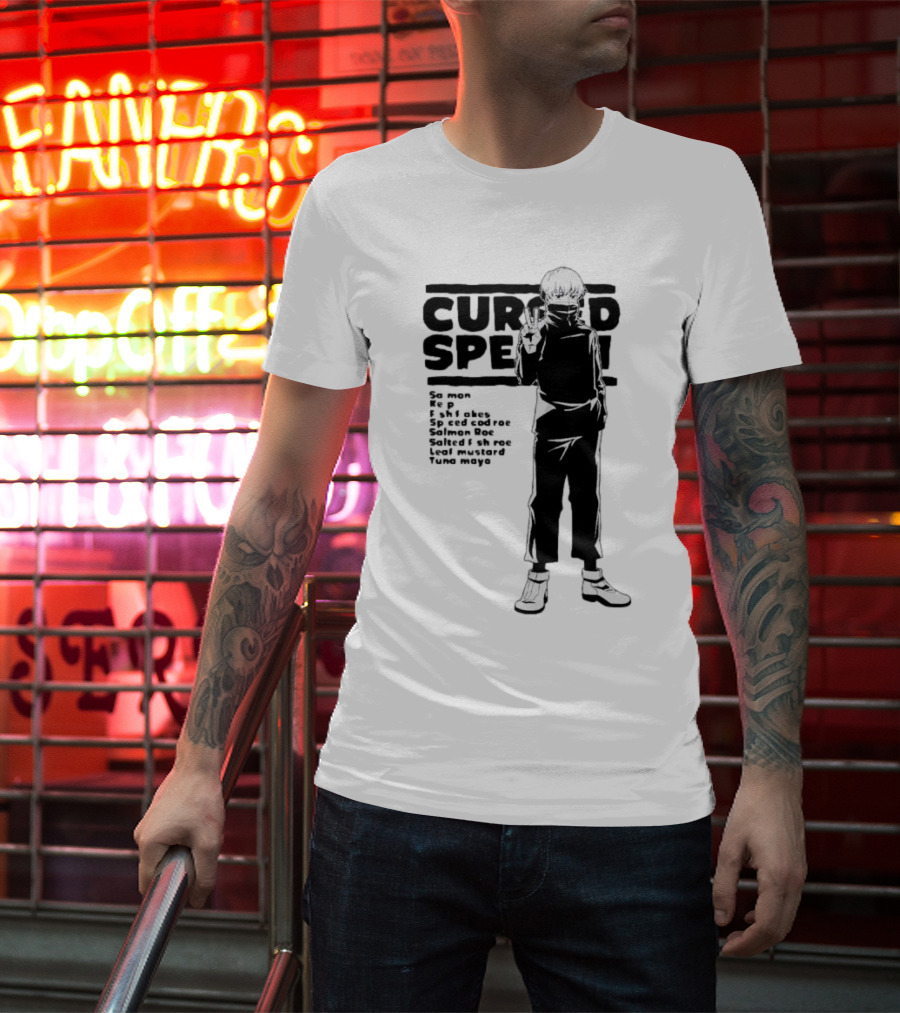 Cursed Speech Jujutsu Kaisen Toge Inumaki Sa Mon Shake Salmon Roe Tuna Mayo T-Shirt