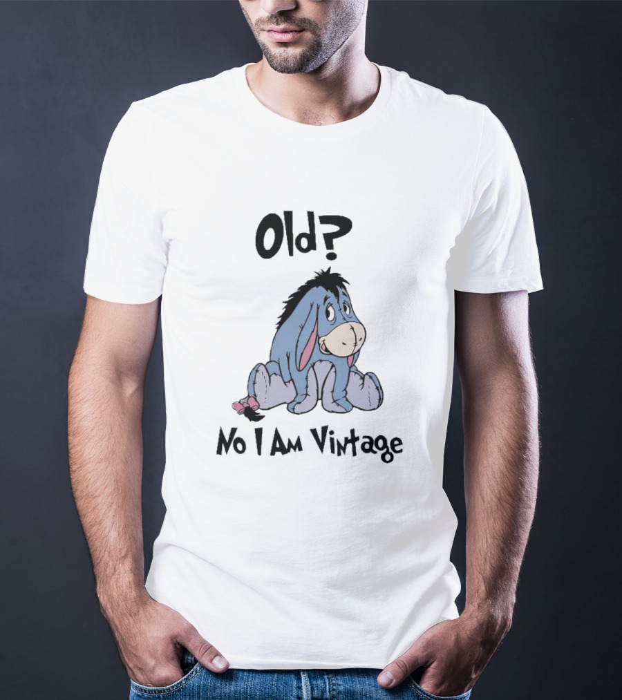 Eeyore Old No I Am Vintage Retro Style Disney Character T-Shirt