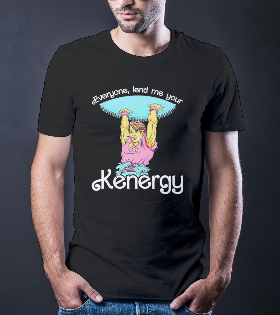 Everyone Lend Me Your Kenergy 80s Workout Style With Colorful Fitness T-Shirt