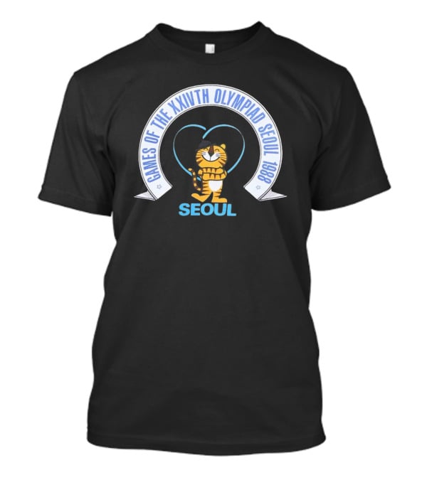 Games Of The XXIVTH Olympiad Seoul 1988 Tiger Mascot T-Shirt