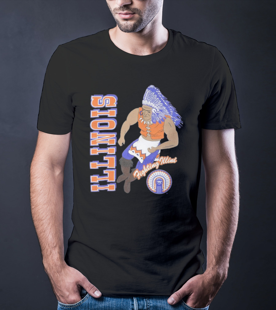Illinois Fighting Illini Vintage Chief T-Shirt