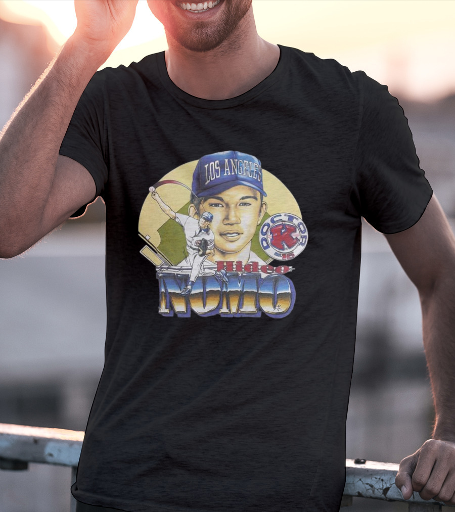 Los Angeles Dodgers Hideo Nomo Doctor K 16 Vintage T-Shirt