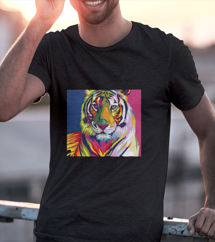 Dareto Be Bold Colorful Tiger T-Shirt
