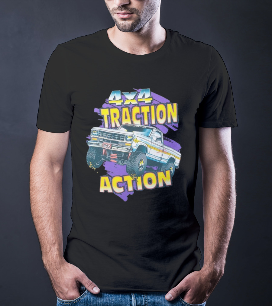 4x4 Traction Action Vintage Truck ROXX T-Shirt