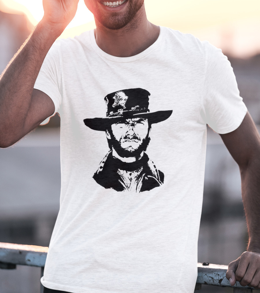 Clint Eastwood Western Hat Iconic T-Shirt