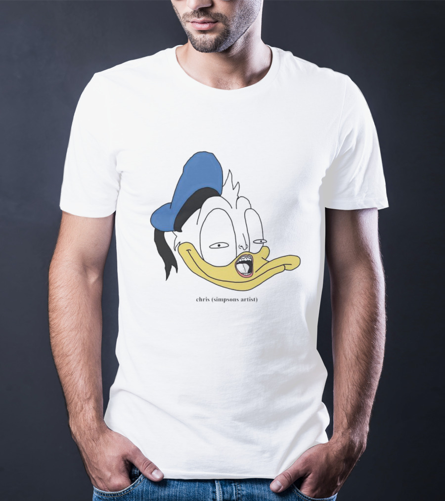 Donna Duck Chris Simpsons Artist Character Blue Hat T-Shirt