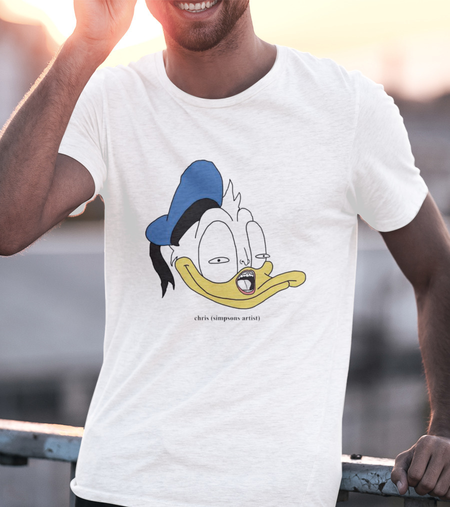 Donna Duck Chris Simpsons Artist Character Blue Hat T-Shirt