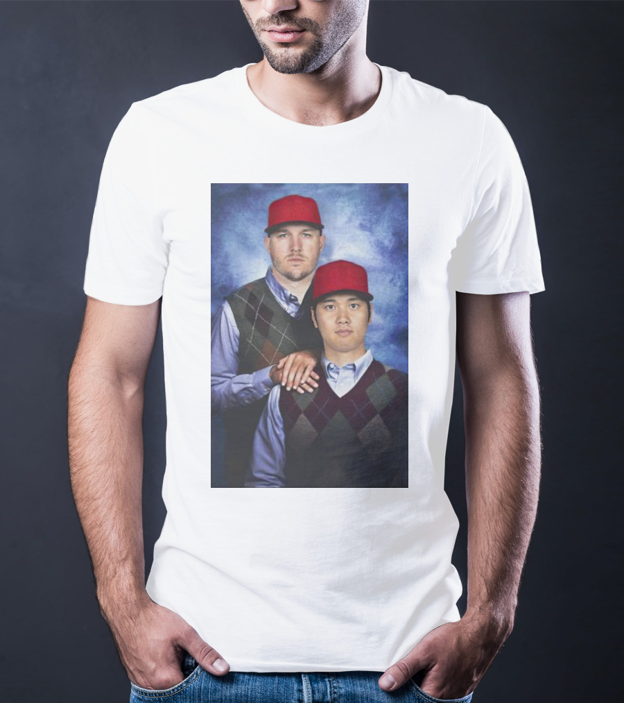 Los Angeles Angels Shohei Ohtani And Mike Trout Baseball Step Brothers Movie T-Shirt