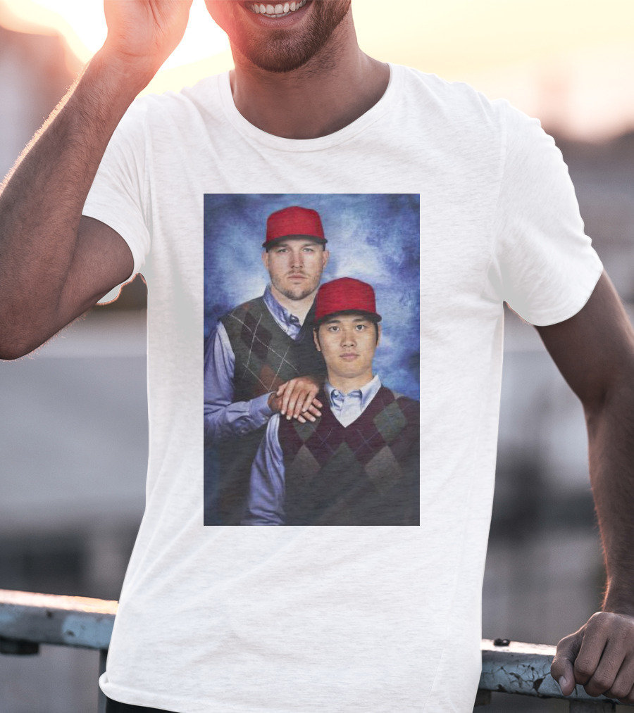 Los Angeles Angels Shohei Ohtani And Mike Trout Baseball Step Brothers Movie T-Shirt