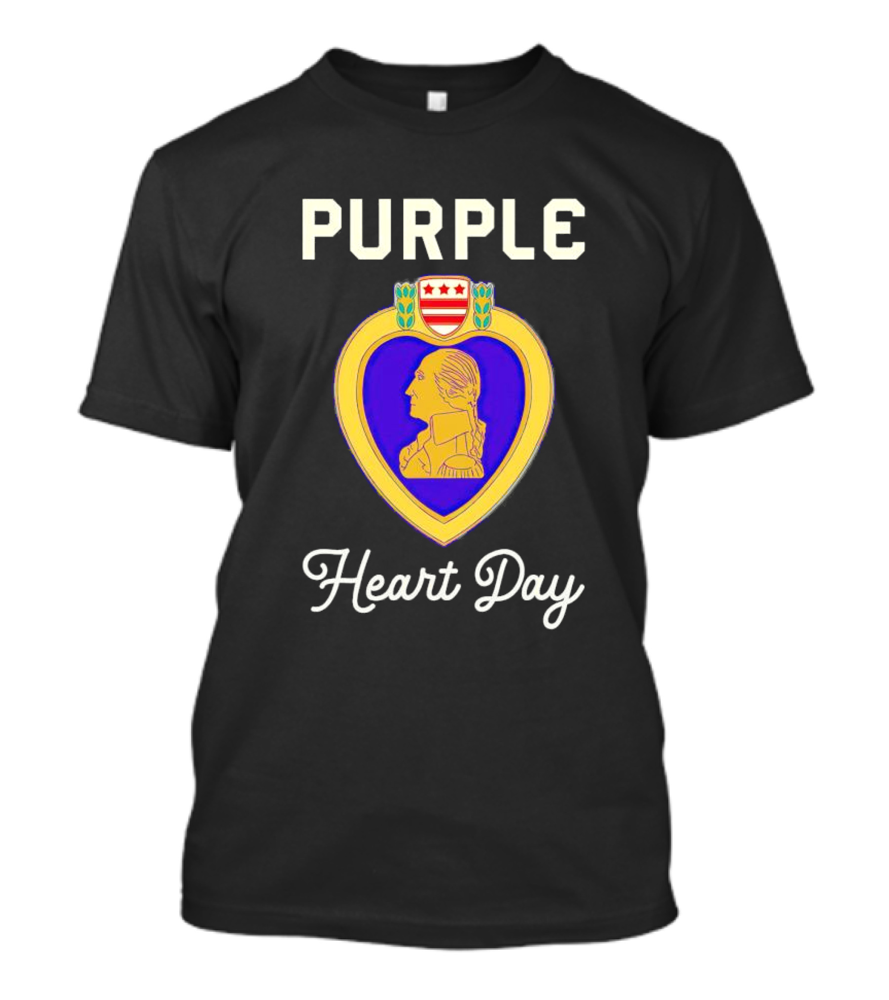 Purple Heart Day Military Medal Emblem T-Shirt