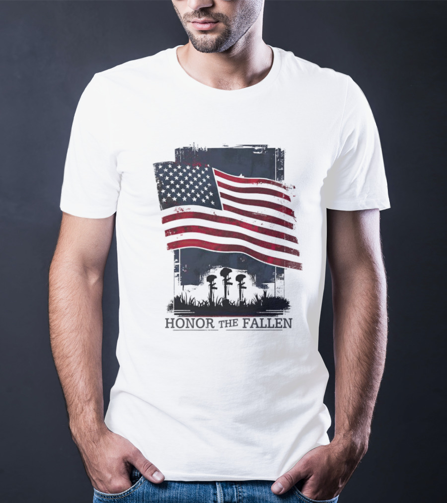 Honor The Fallen American Flag Memorial T-Shirt