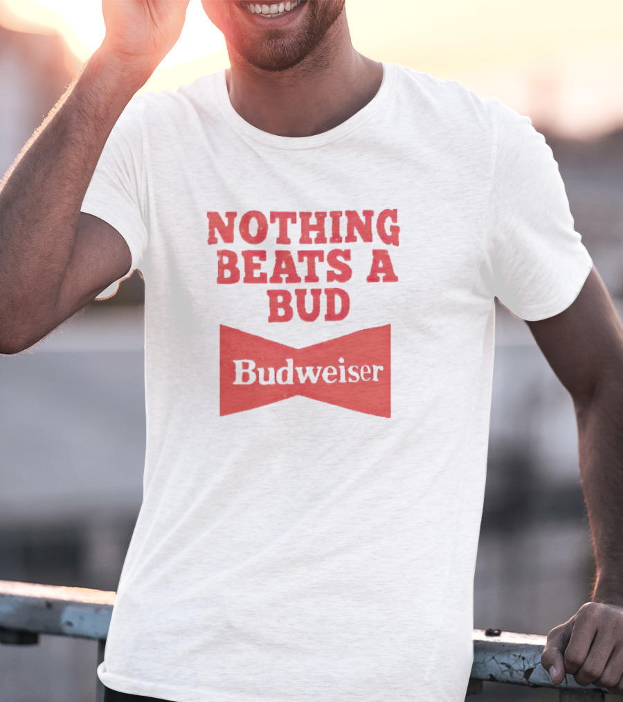 Budweiser Nothing Beats A Bud Red Bowtie T-Shirt