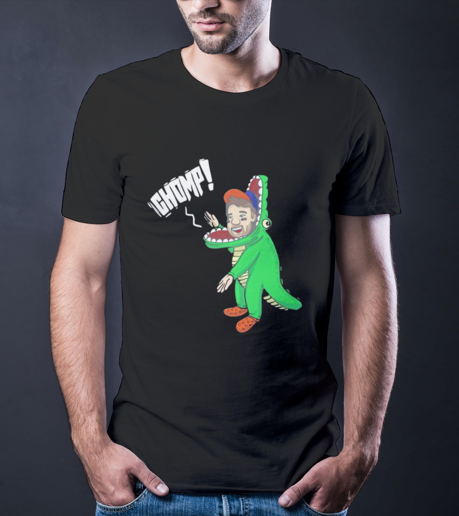 Chomp Chas McCormick Crocodile Costume Character T-Shirt