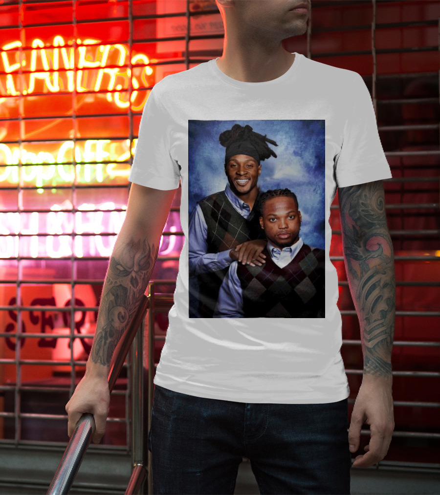 Tennessee Titans Derrick Henry DeAndre Hopkins Step Brothers Photo T-Shirt
