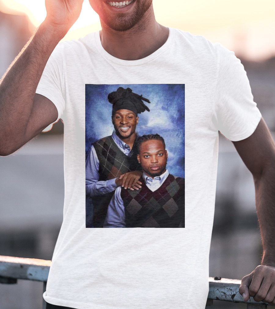 Tennessee Titans Derrick Henry DeAndre Hopkins Step Brothers Photo T-Shirt
