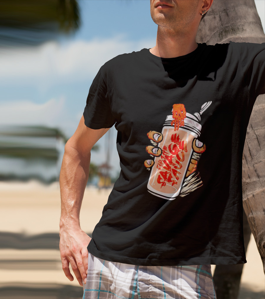 Iron Savages Consume Fiery Savage Sauce Bottle T-Shirt