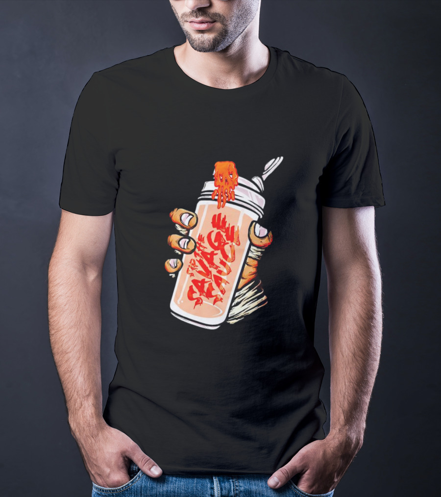 Iron Savages Consume Fiery Savage Sauce Bottle T-Shirt