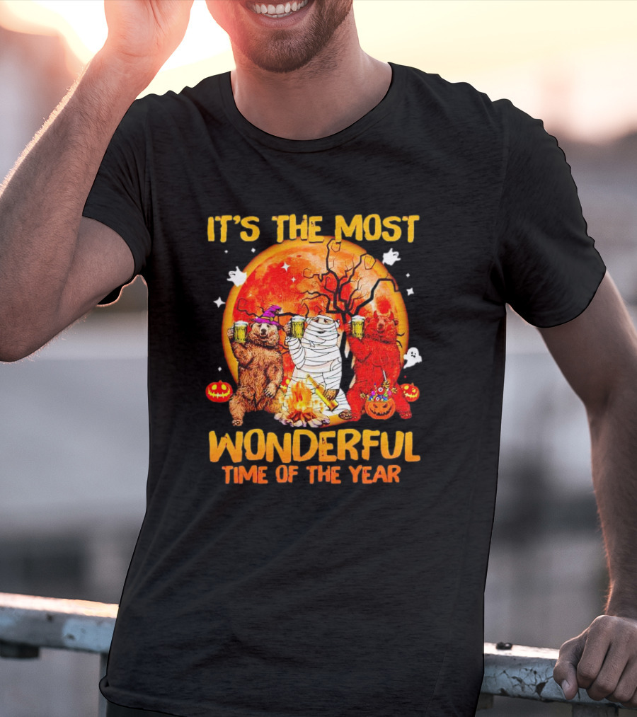 It's The Most Wonderful Time Of The Year Bear Halloween T-Shirt