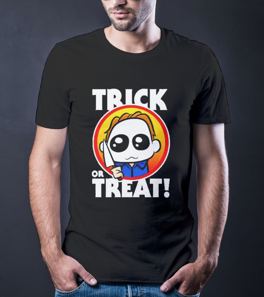 Michael Myers Chibi Trick Or Treat Halloween Character T-Shirt