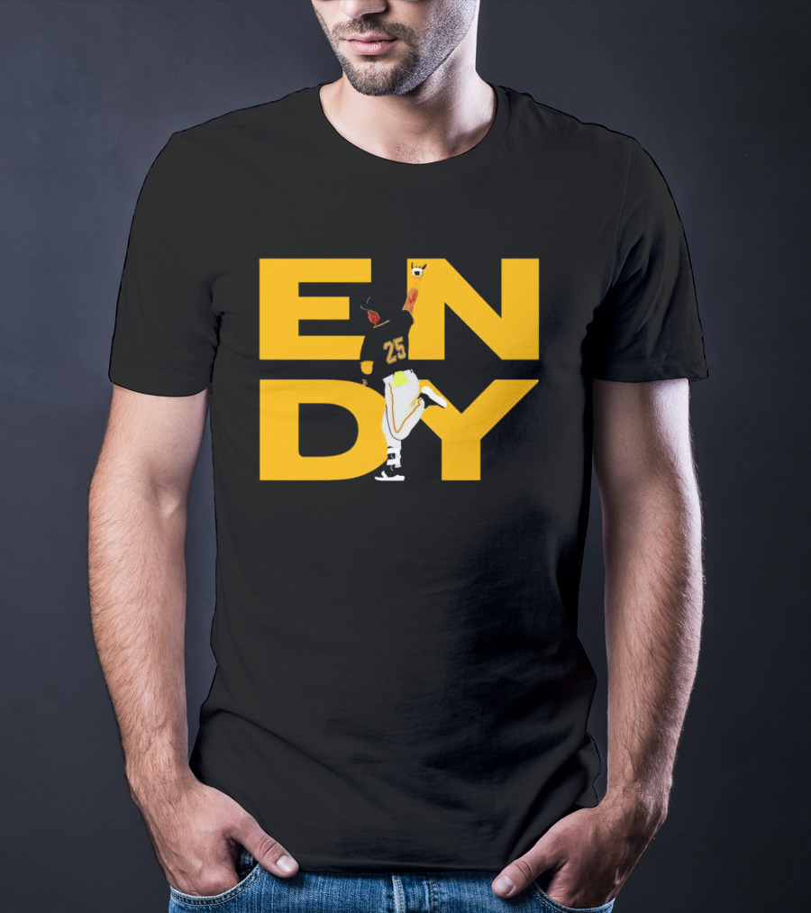 Pirates Endy Rodriguez 25 Celebration Run T-Shirt