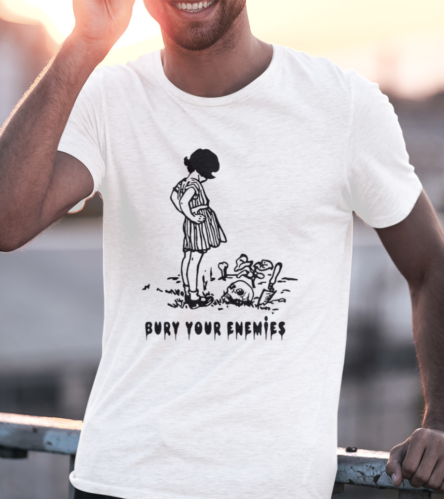 Bury Your Enemies Dark Humor Silhouette Scene T-Shirt