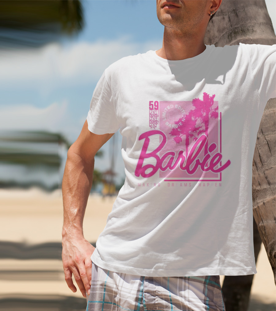 Barbie 59 Making Dreams Happen Palm Trees T-Shirt