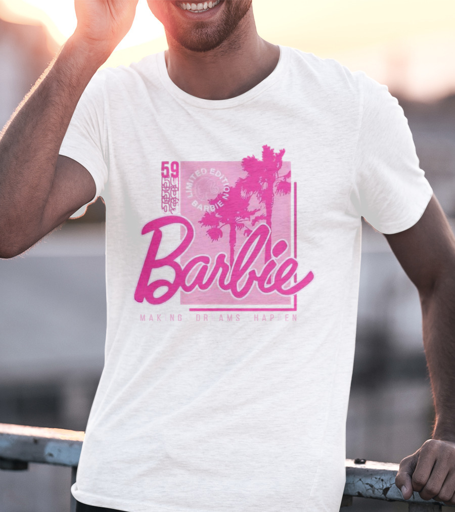 Barbie 59 Making Dreams Happen Palm Trees T-Shirt