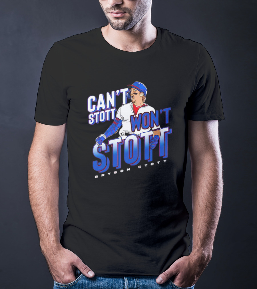 Bryson Stott Can't Stott Won't Stott Baseball Player T-Shirt