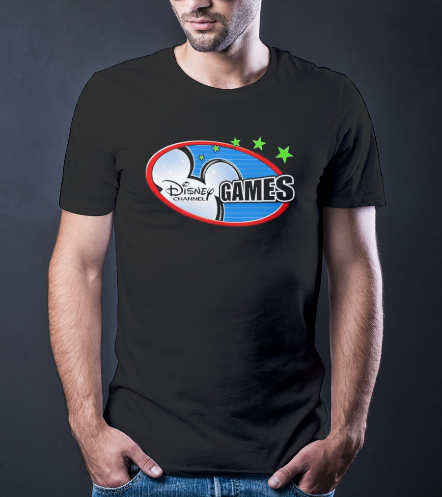 Disney Channel Games Logo With Stars And Iconic Symbols T-Shirt